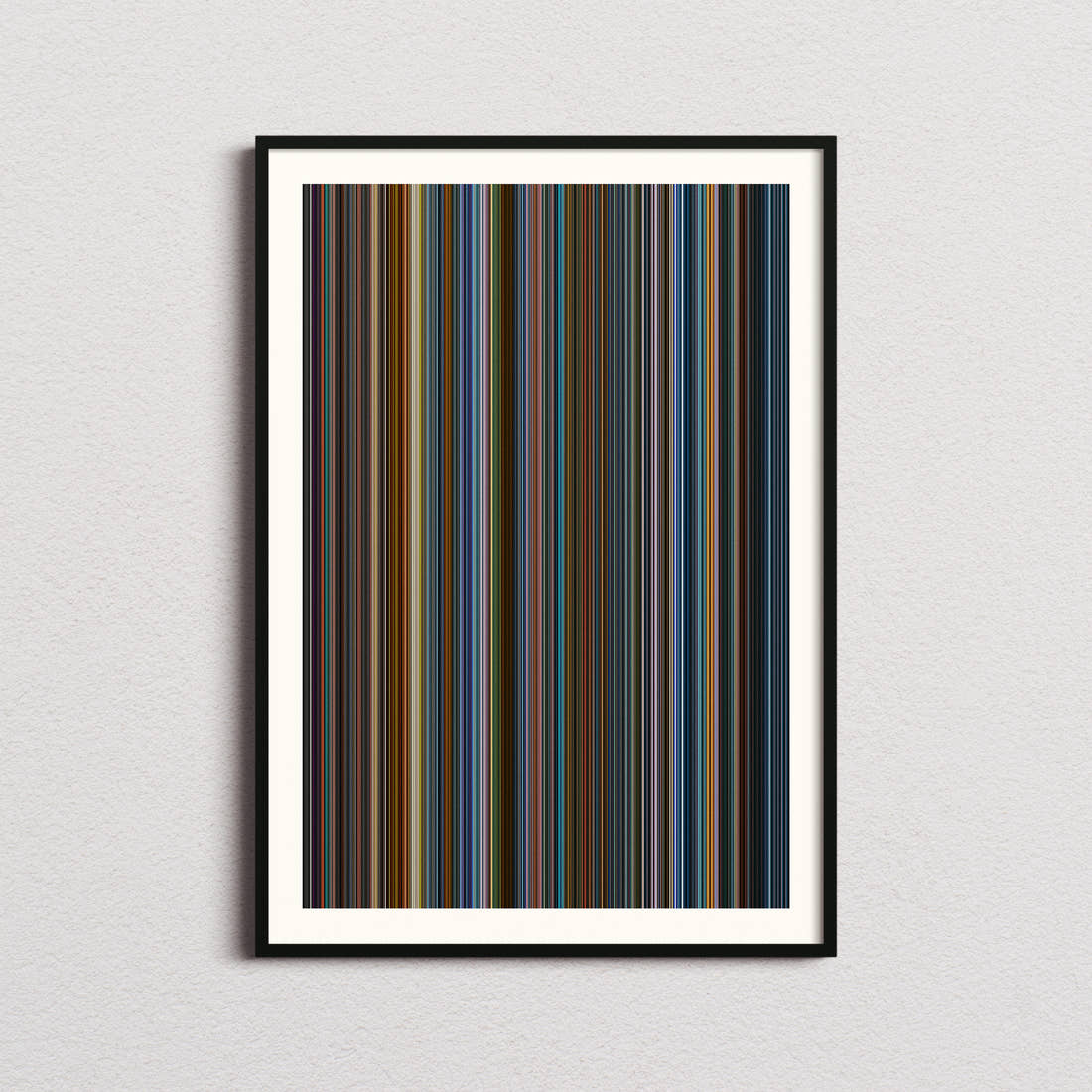 Giant Movie Barcode Poster - Barcode Only
