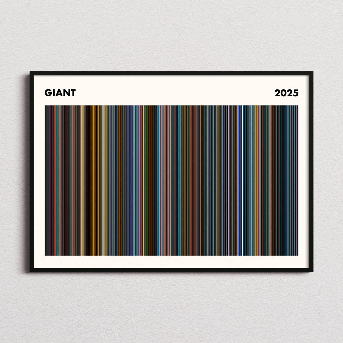 Giant Movie Barcode Poster - Simplified