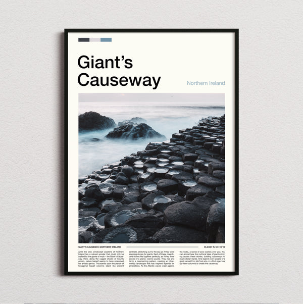 Giant's Causeway - Basalt Columns - Travel Print