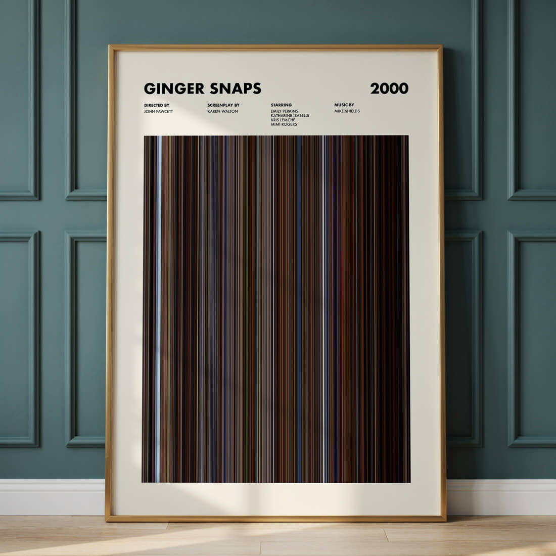 Ginger Snaps Movie Barcode Poster