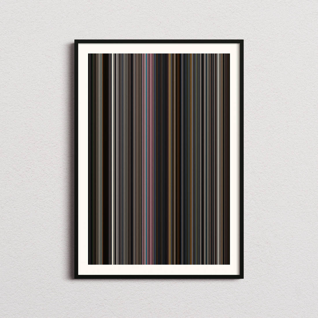 Glass Movie Barcode Poster - Barcode Only