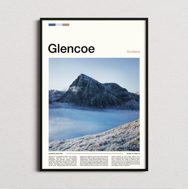 Glencoe - Peak Above The Clouds - Travel Print