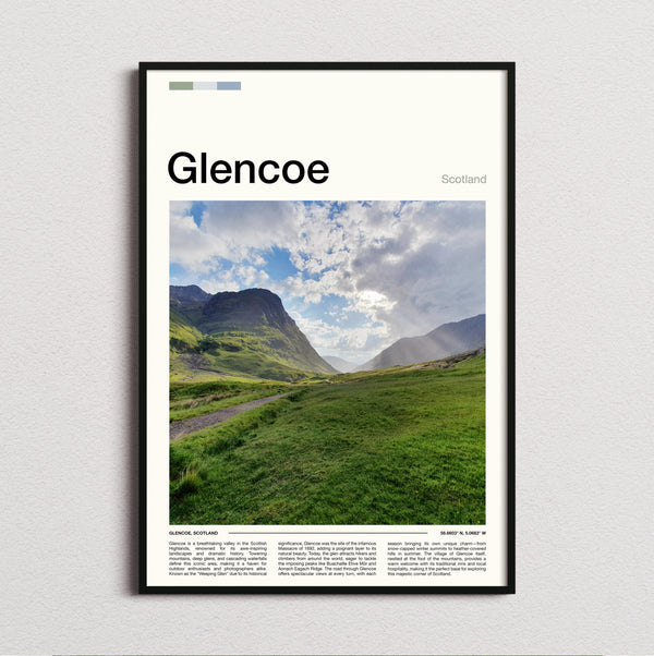 Glencoe - Green Valley Path - Travel Print