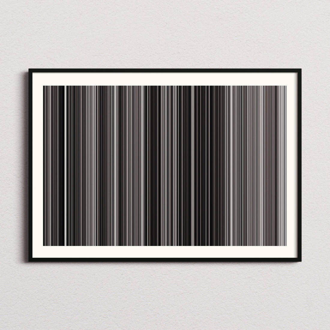 Godzilla Movie Barcode Poster - Barcode Only