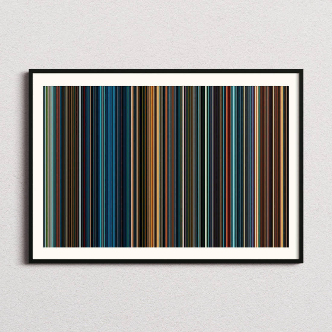 Godzilla King of the Monsters Movie Barcode Poster - Barcode Only