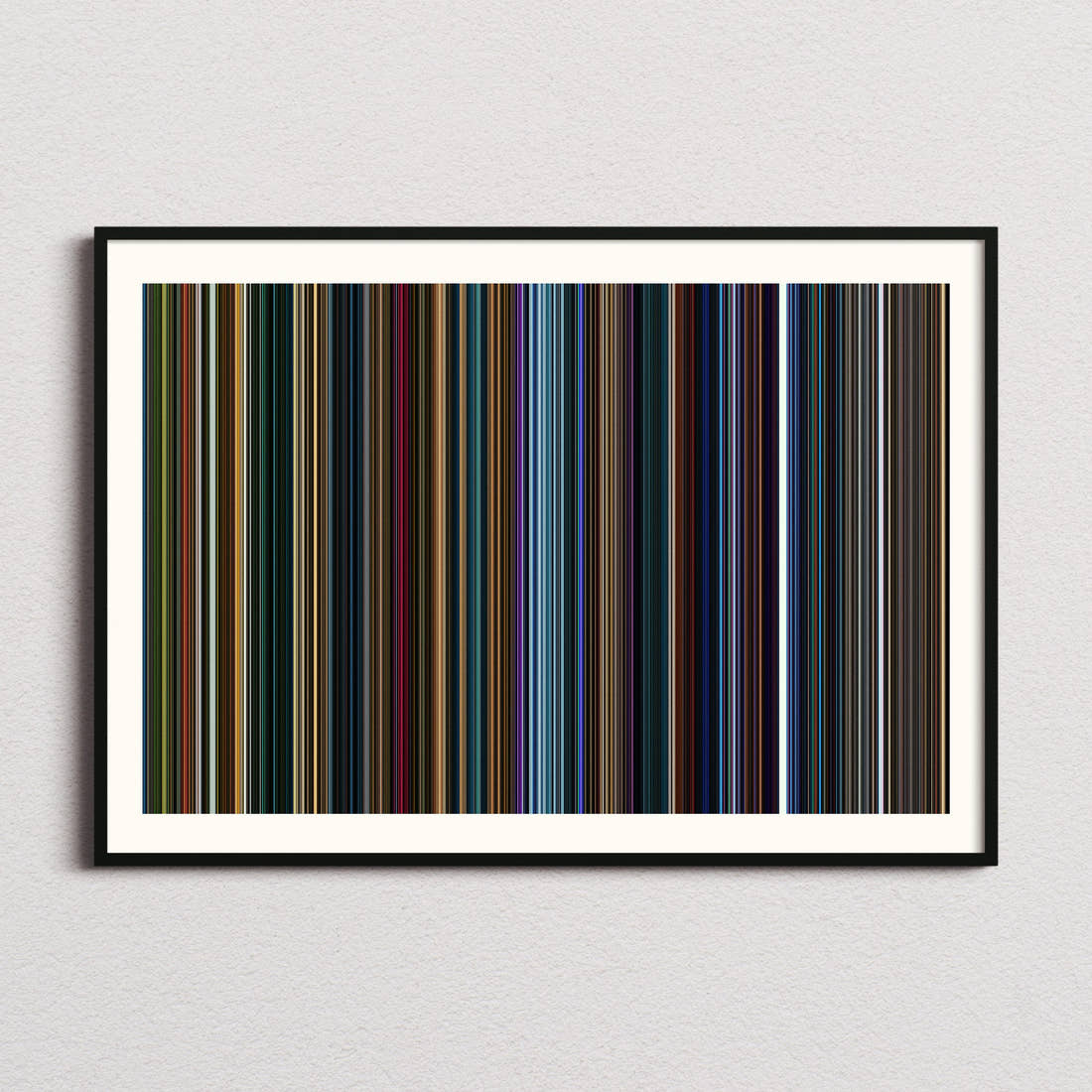 Godzilla vs. Kong Movie Barcode Poster - Barcode Only