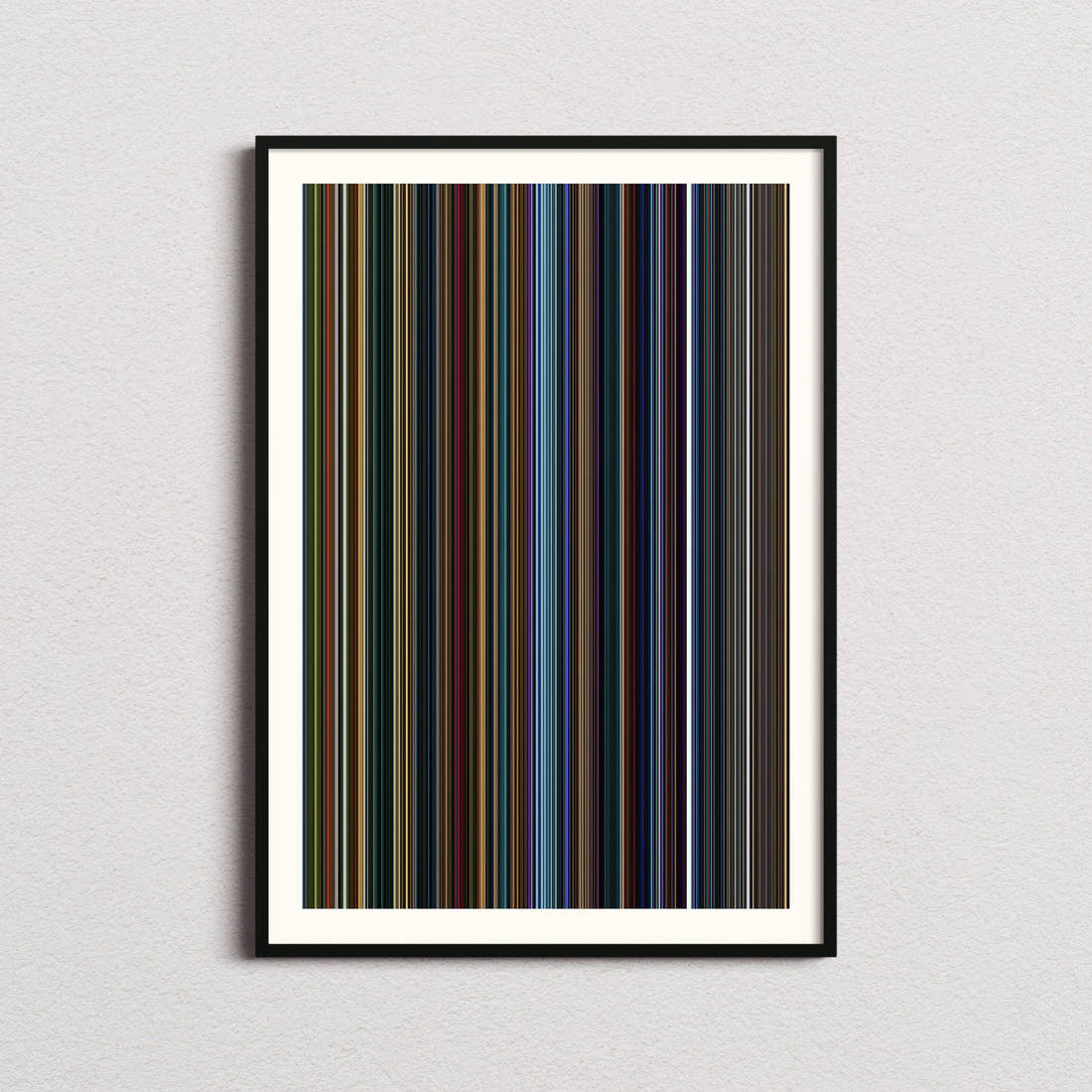 Godzilla vs. Kong Movie Barcode Poster - Barcode Only
