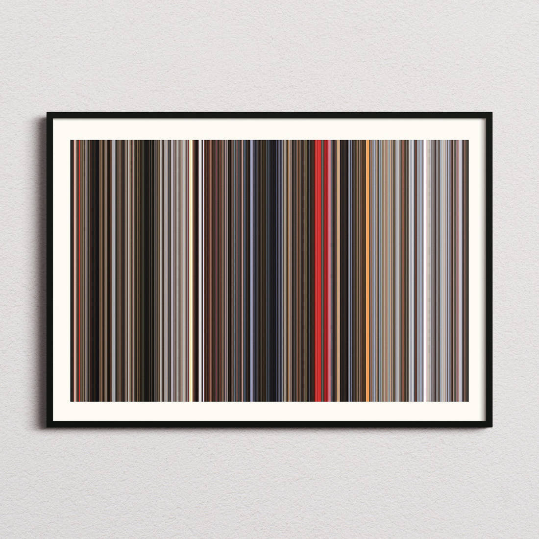 Godzilla vs Mechagodzilla Movie Barcode Poster - Barcode Only