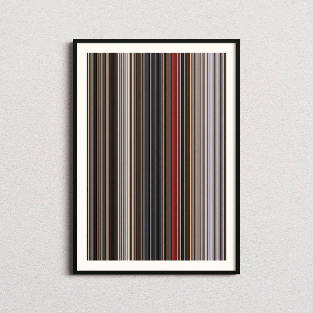 Godzilla vs Mechagodzilla Movie Barcode Poster - Barcode Only