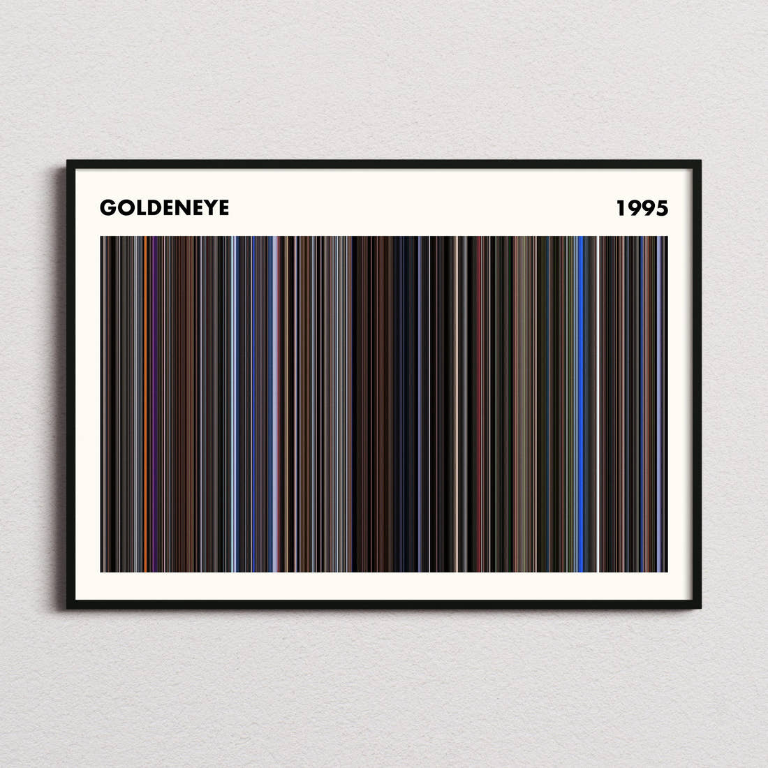 GoldenEye Movie Barcode Poster - Simplified