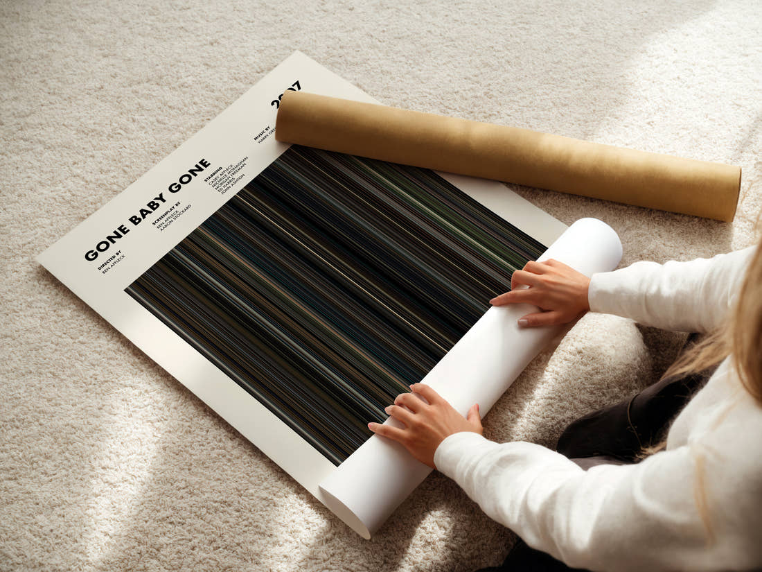 Gone Baby Gone Movie Barcode Poster