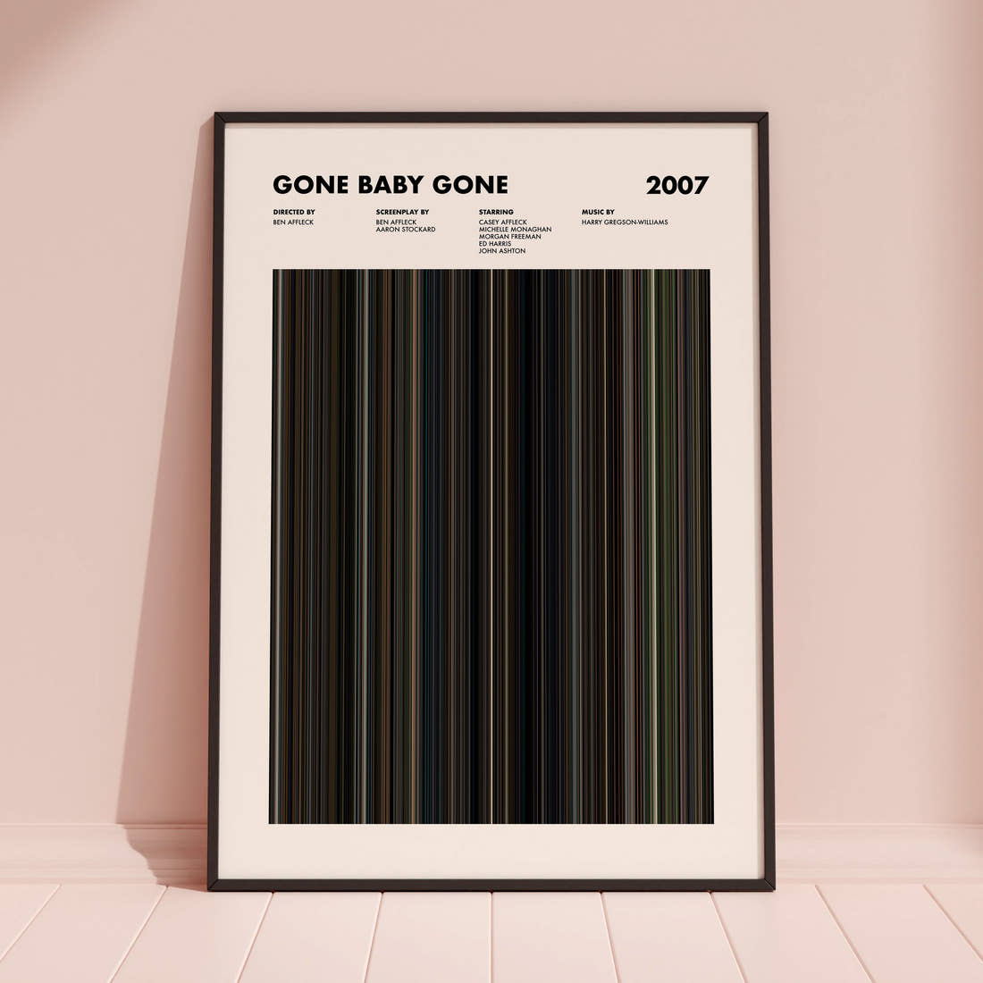 Gone Baby Gone Movie Barcode Poster
