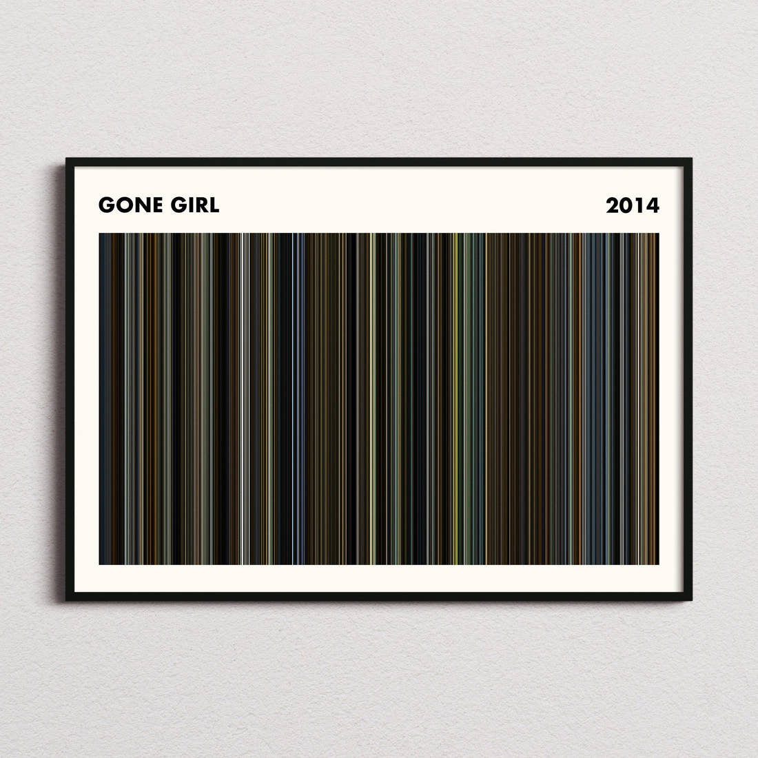 Gone Girl Movie Barcode Poster - Simplified