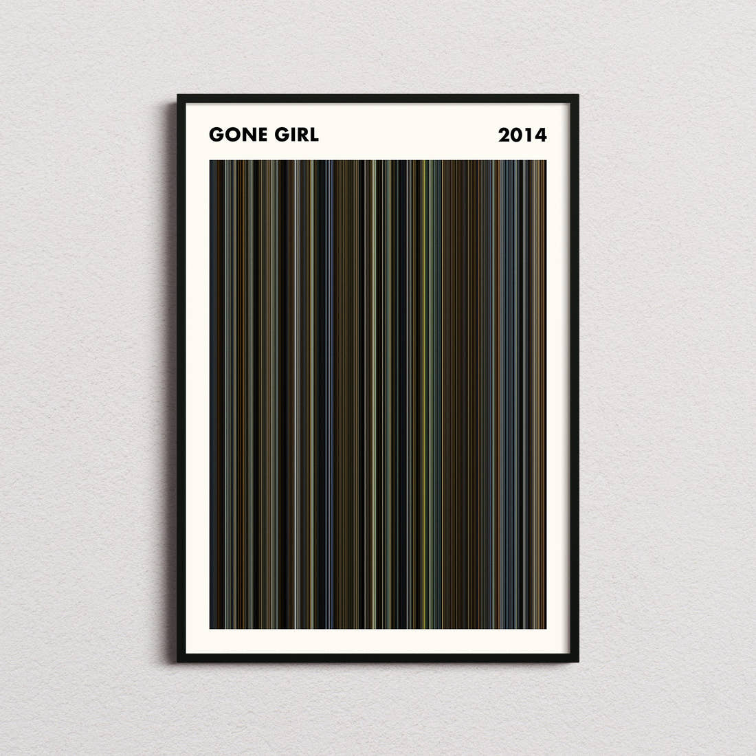 Gone Girl Movie Barcode Poster - Simplified