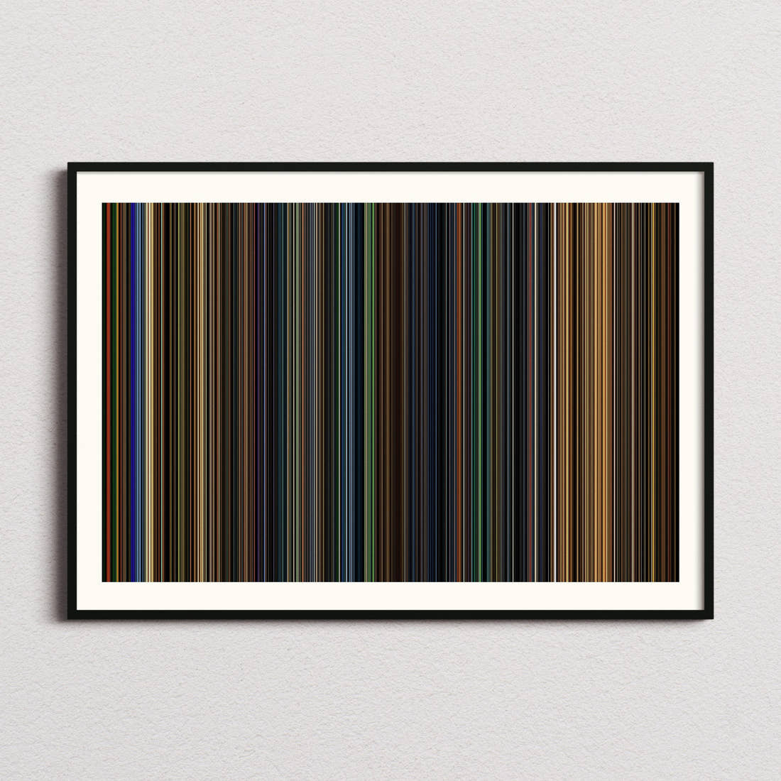Gone In 60 Seconds Movie Barcode Poster - Barcode Only