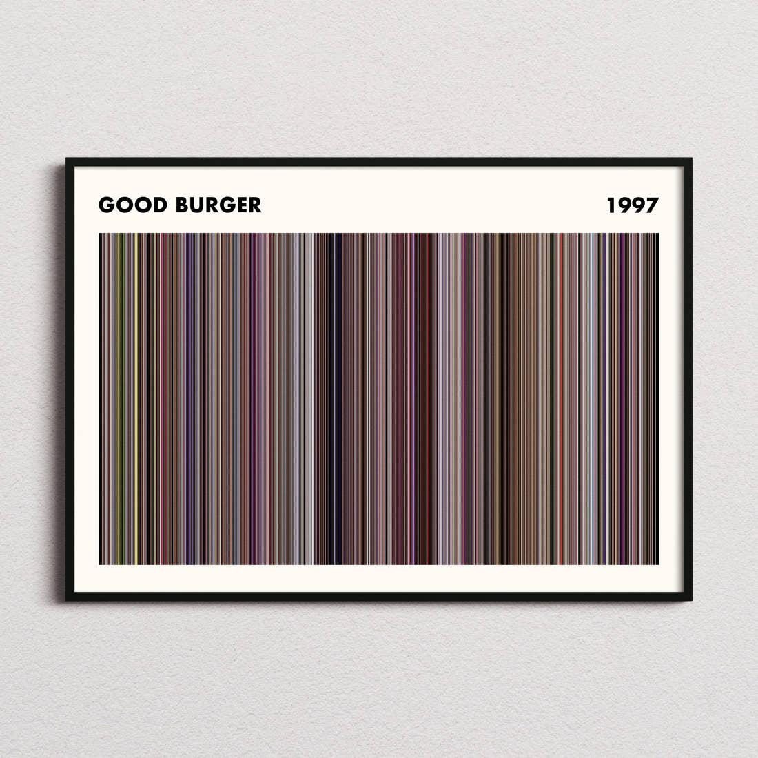 Good Burger Movie Barcode Poster - Simplified