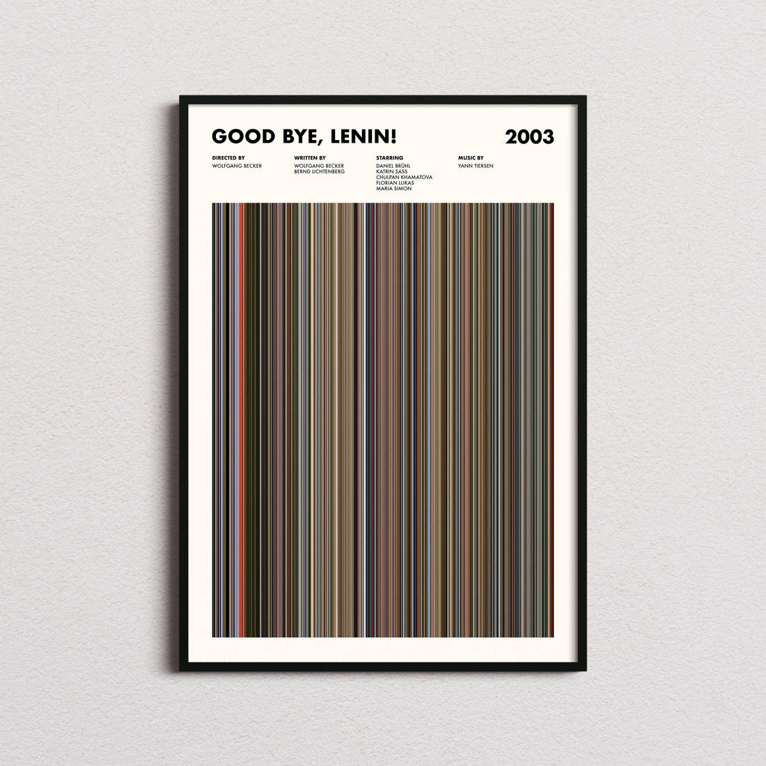 Good Bye, Lenin! Movie Barcode Poster