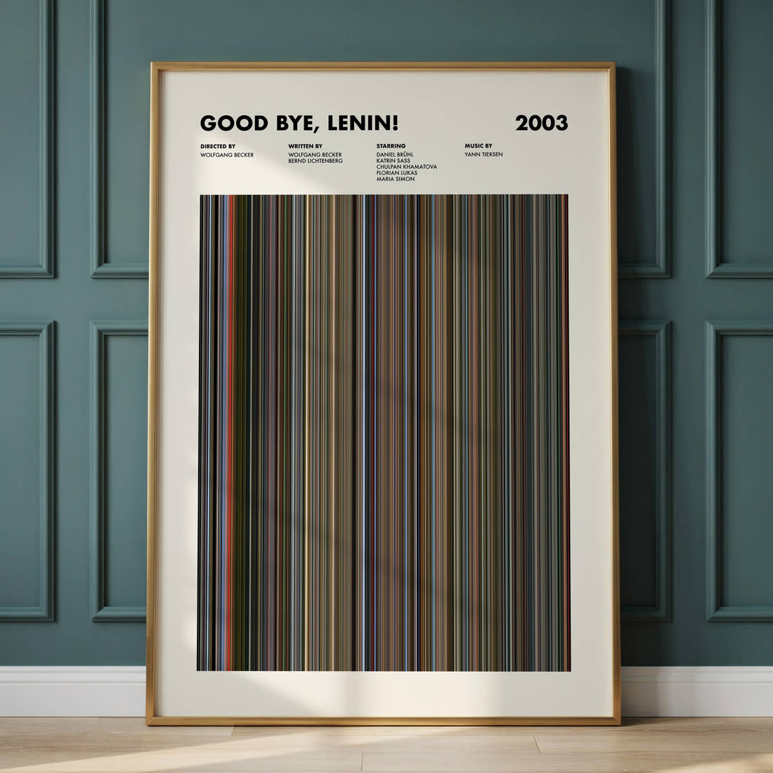 Good Bye, Lenin! Movie Barcode Poster