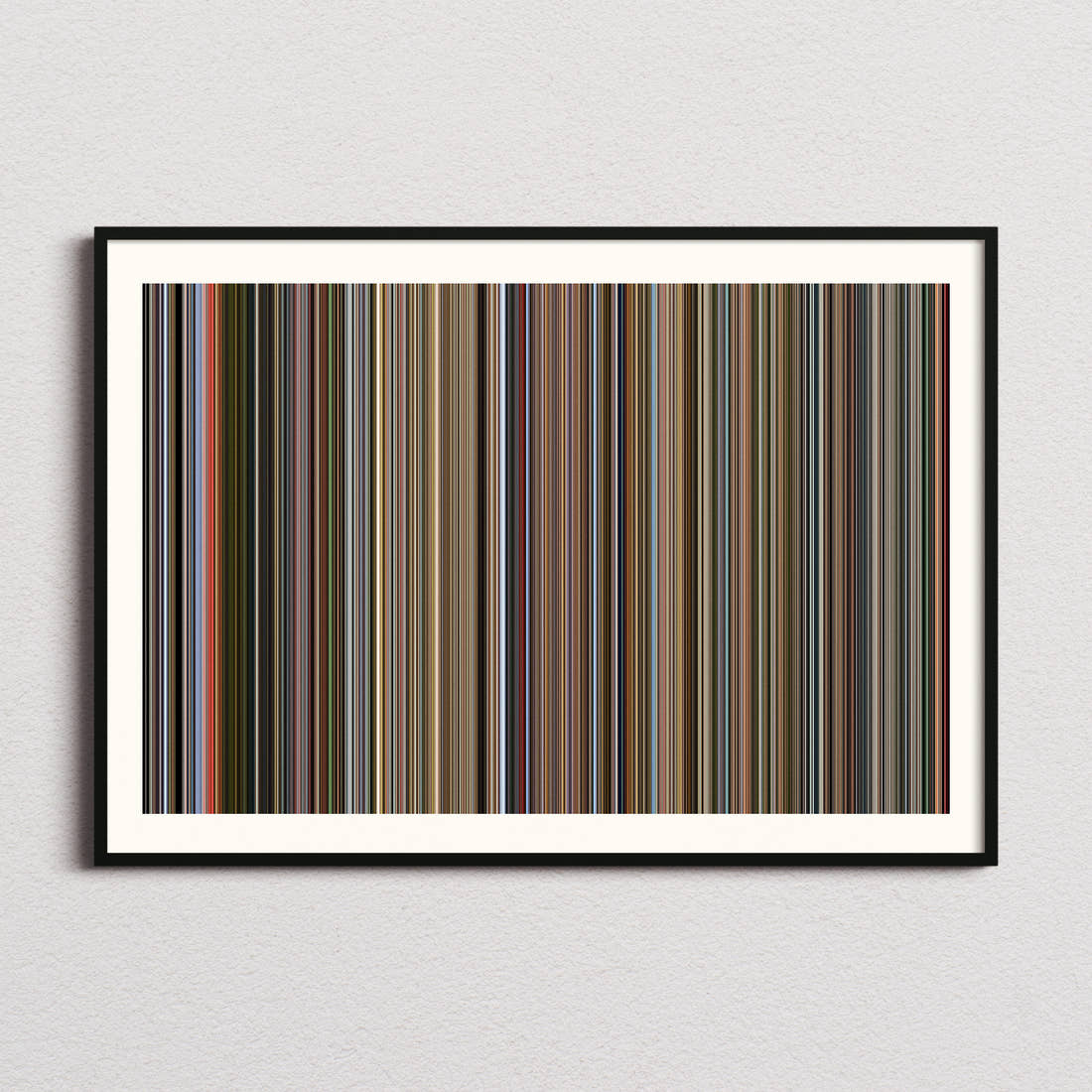 Good Bye, Lenin! Movie Barcode Poster - Barcode Only