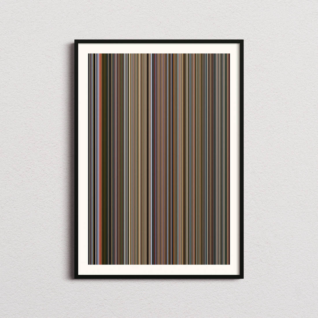 Good Bye, Lenin! Movie Barcode Poster - Barcode Only
