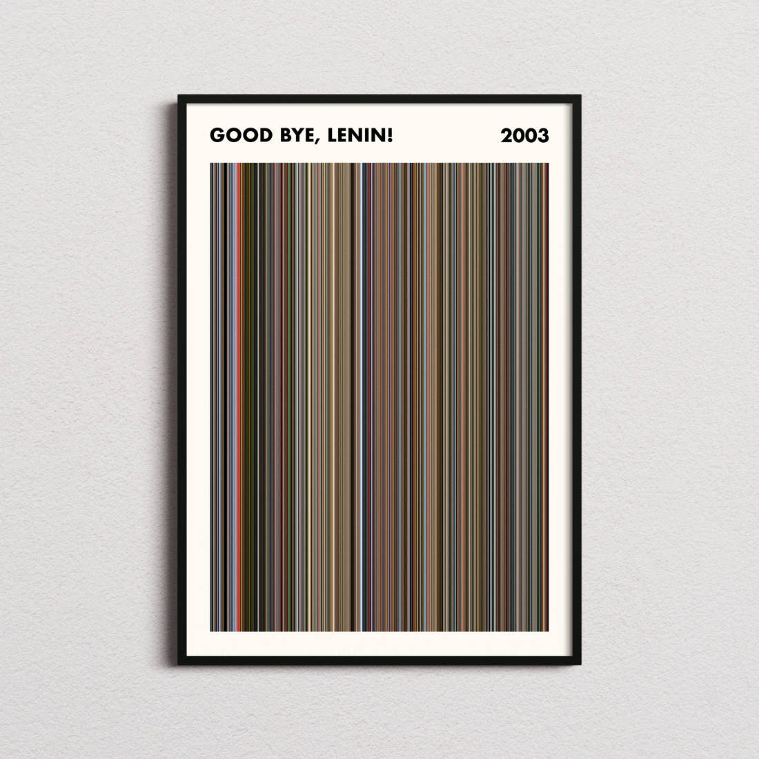 Good Bye, Lenin! Movie Barcode Poster - Simplified