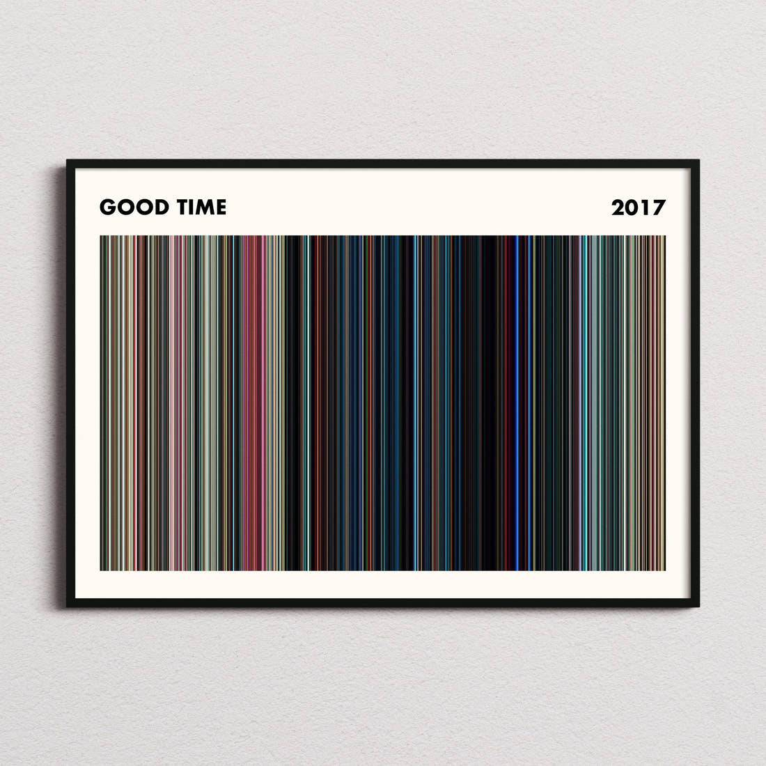 Good Time Movie Barcode Poster - Simplified