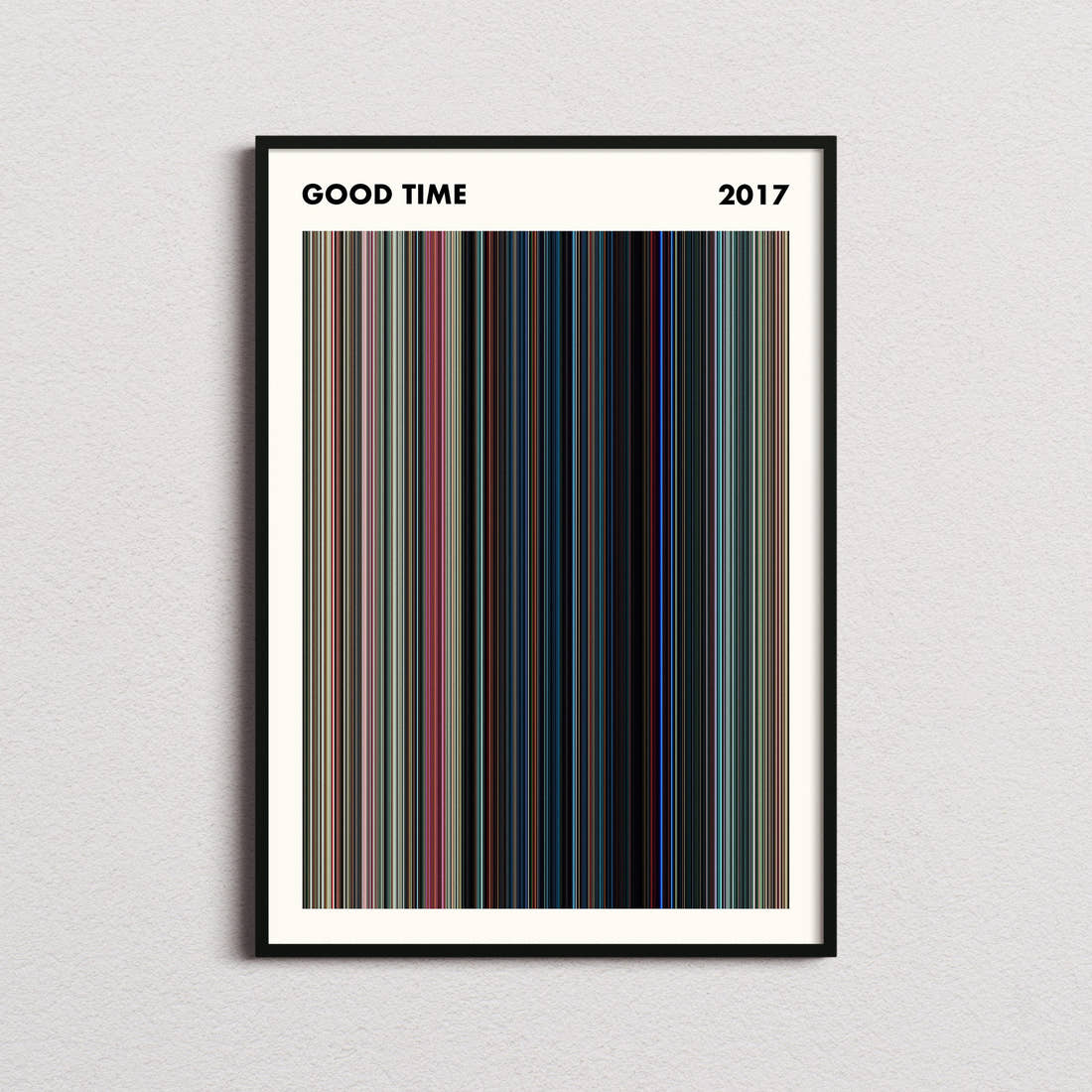 Good Time Movie Barcode Poster - Simplified