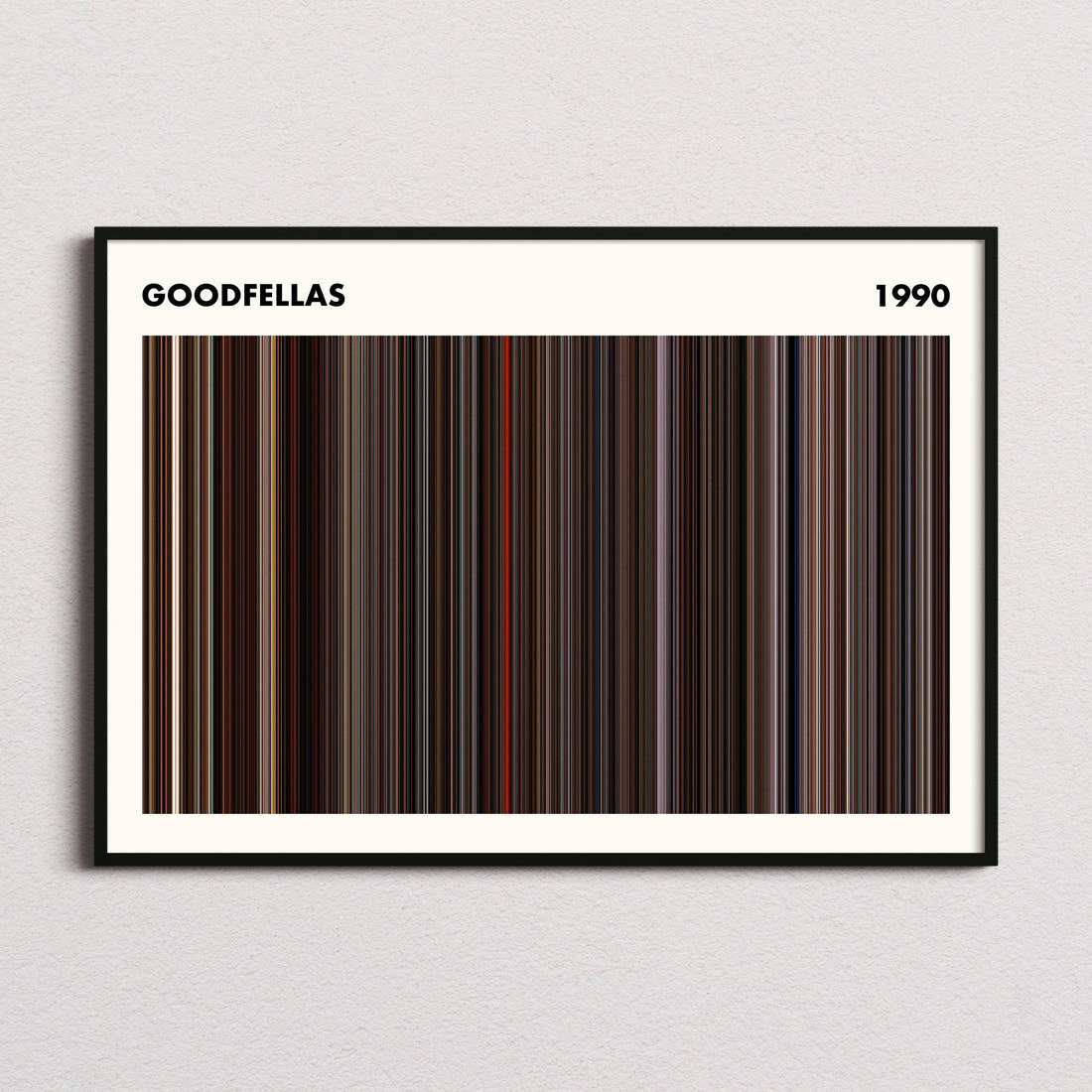 Goodfellas Movie Barcode Poster - Simplified