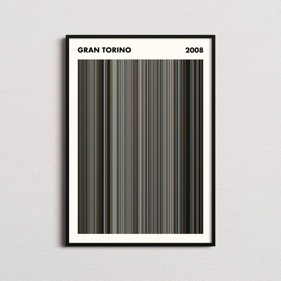 Gran Torino Movie Barcode Poster - Simplified