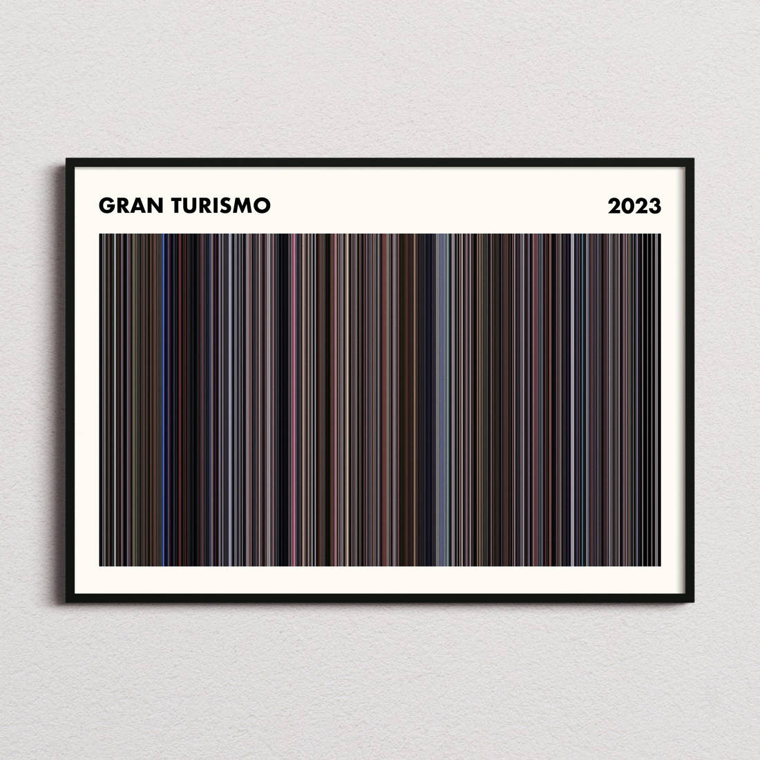 Gran Turismo Movie Barcode Poster - Simplified