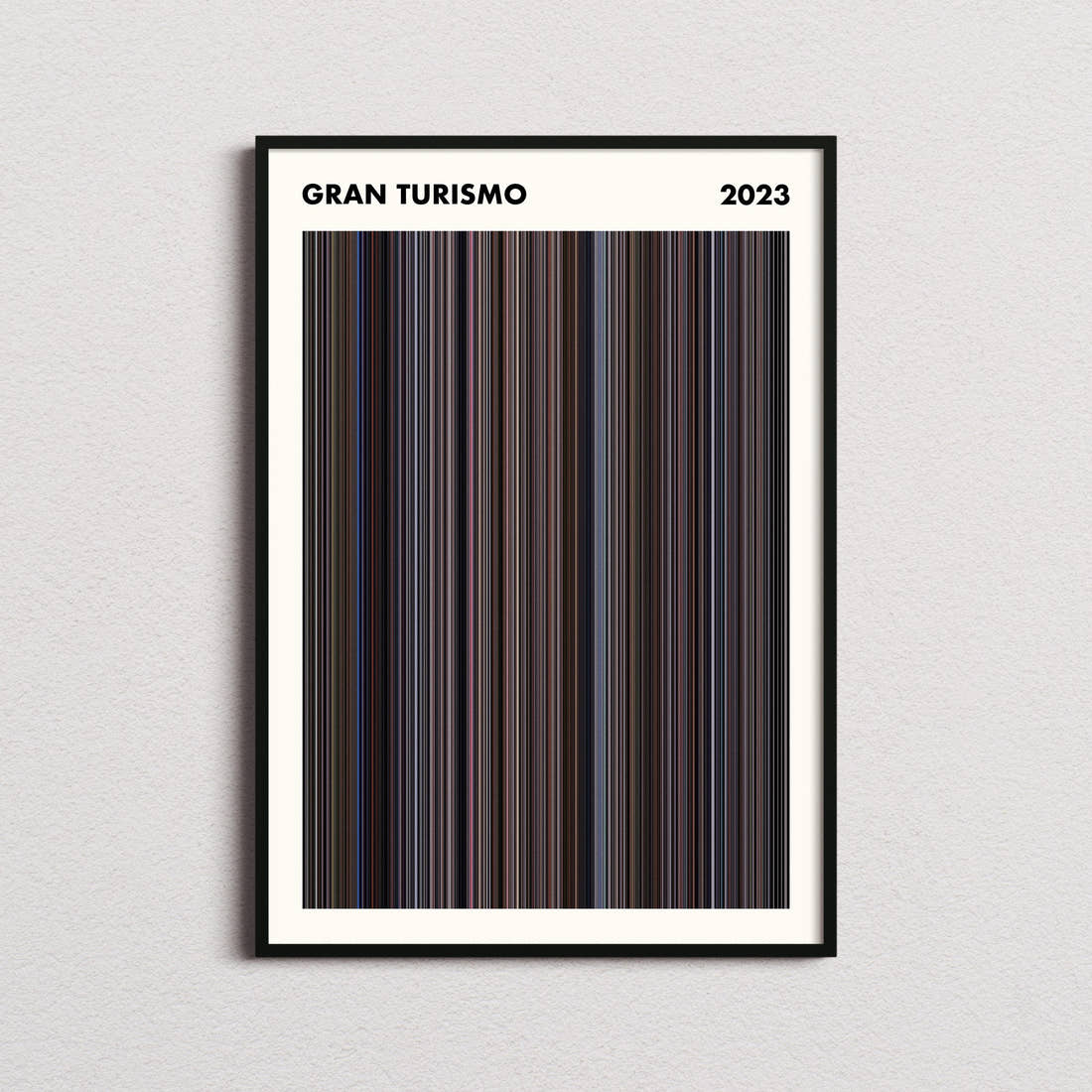 Gran Turismo Movie Barcode Poster - Simplified