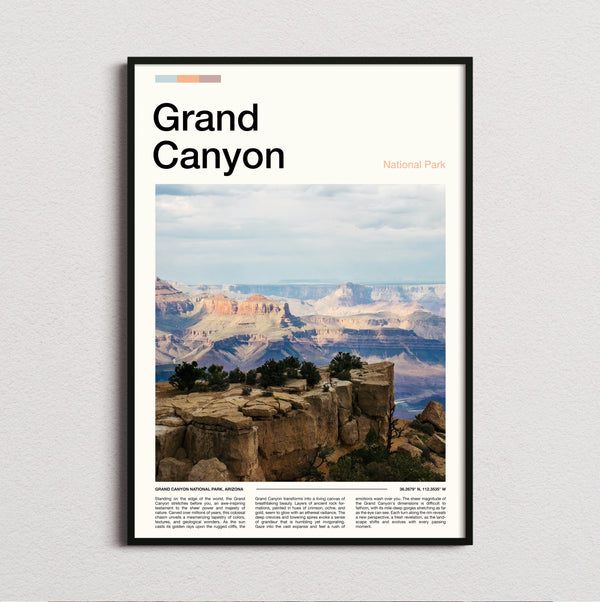 Grand Canyon - Canyon Overlook - Travel Print