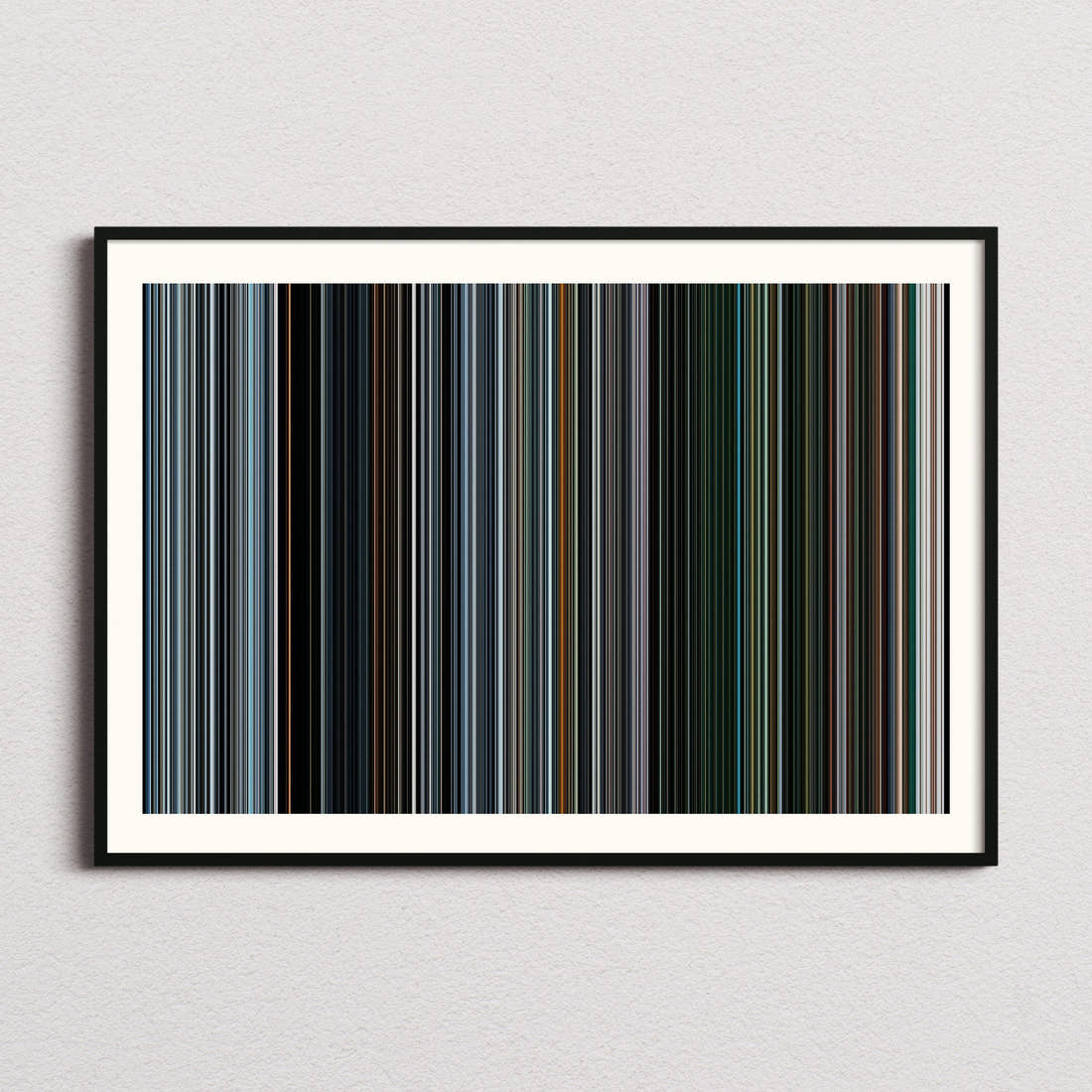 Gravity Movie Barcode Poster - Barcode Only