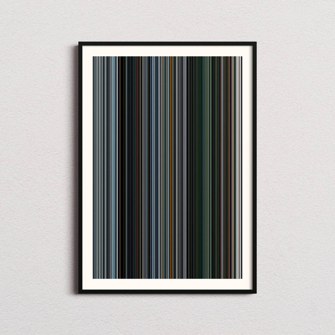 Gravity Movie Barcode Poster - Barcode Only