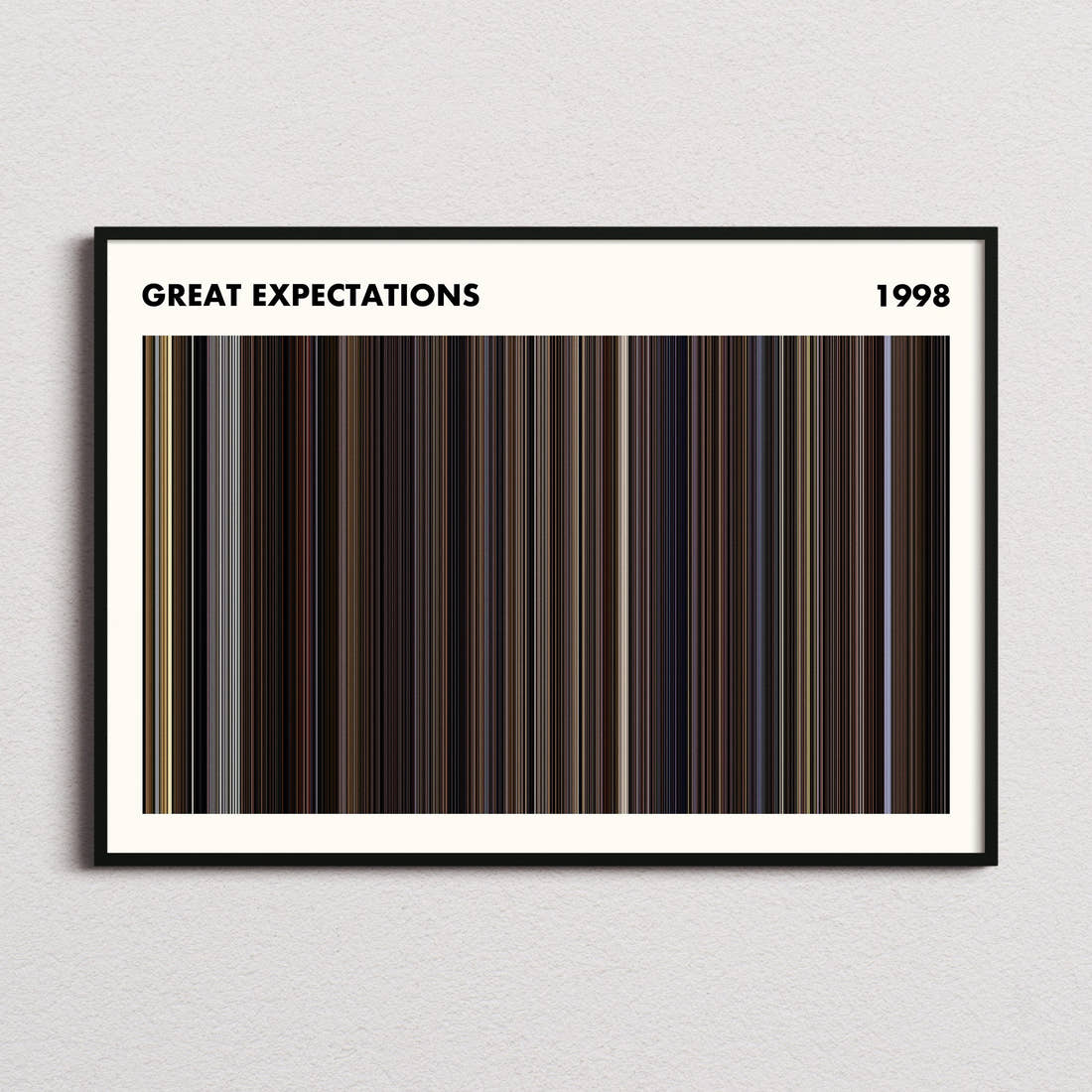 Great Expectations Movie Barcode Poster - Simplified