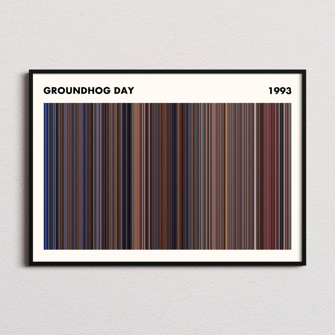Groundhog Day Movie Barcode Poster - Simplified