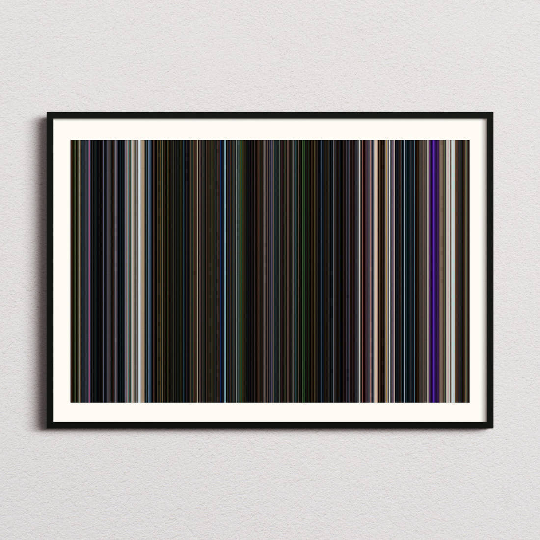 Guardians of the Galaxy Movie Barcode Poster - Barcode Only
