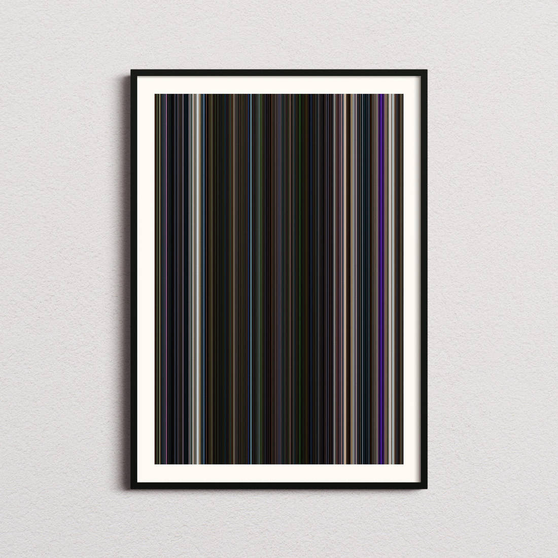 Guardians of the Galaxy Movie Barcode Poster - Barcode Only
