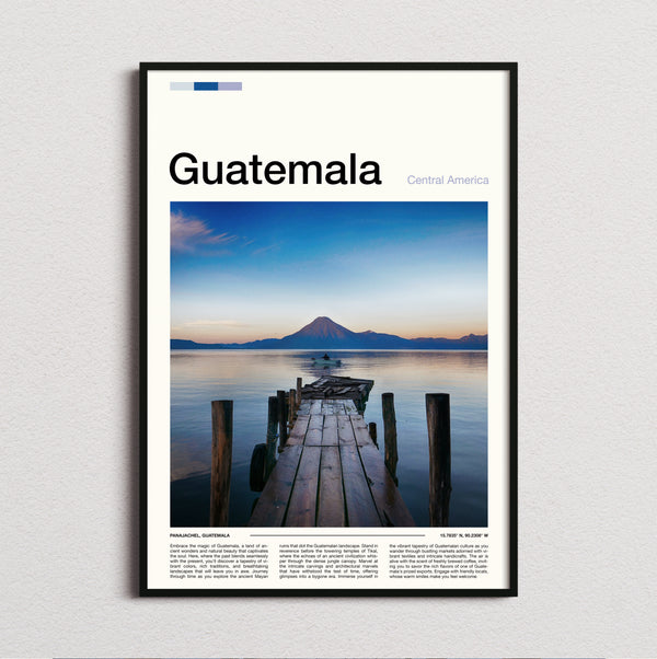 Guatemala - Wooden Pier On The Lake - Travel Print