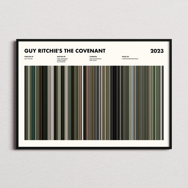Guy Ritchie's The Covenant Movie Barcode Poster