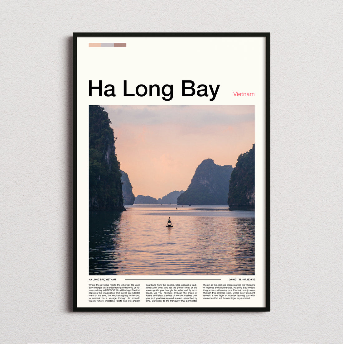 Ha Long Bay - Limestone Karsts - Travel Print
