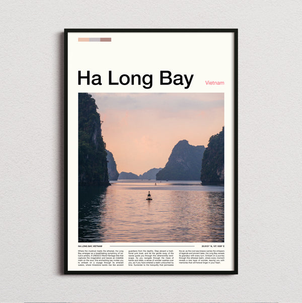Ha Long Bay - Limestone Karsts - Travel Print
