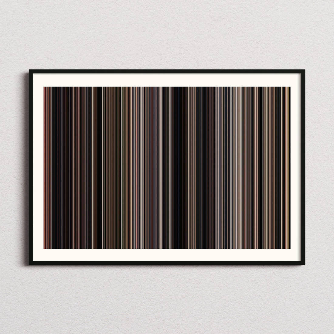Hachi: A Dog's Tale Movie Barcode Poster - Barcode Only