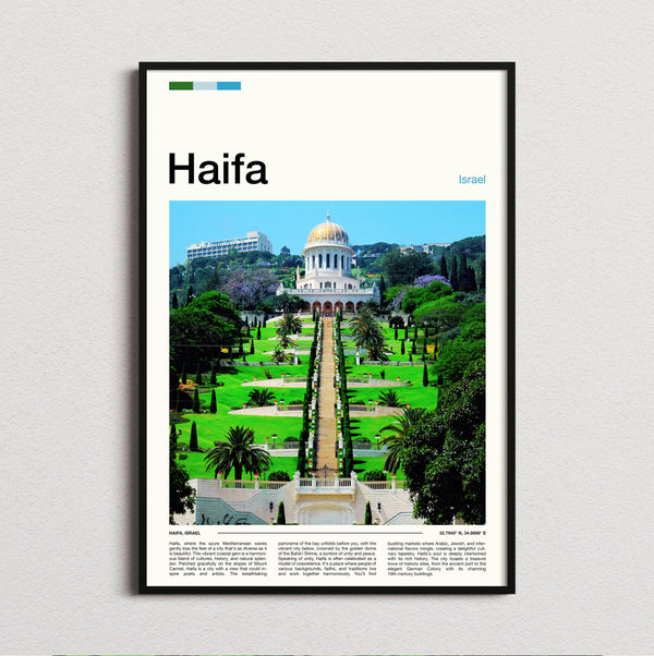Haifa - Golden Domed Shrine - Travel Print