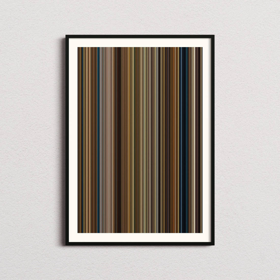 Hail, Caesar! Movie Barcode Poster - Barcode Only