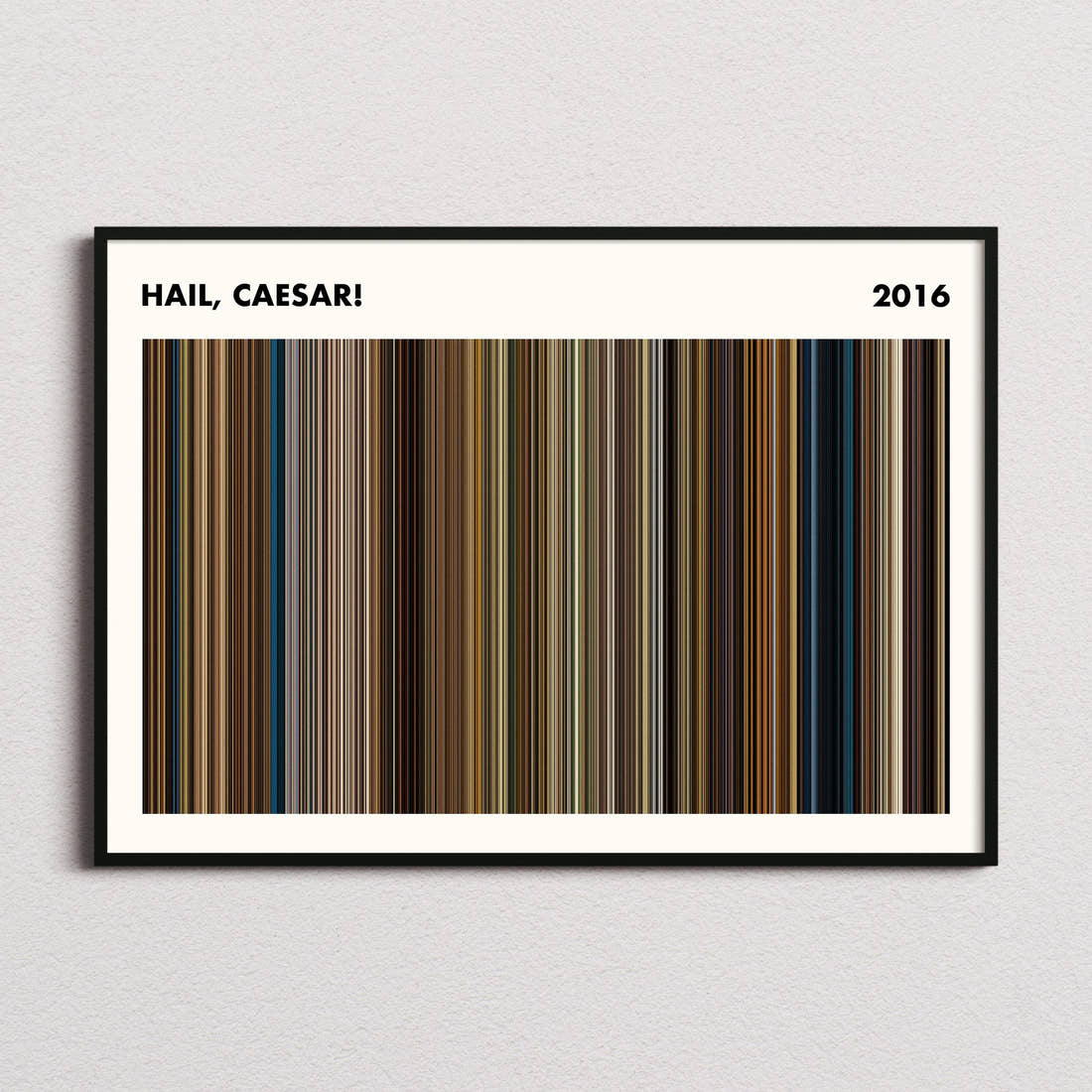 Hail, Caesar! Movie Barcode Poster - Simplified