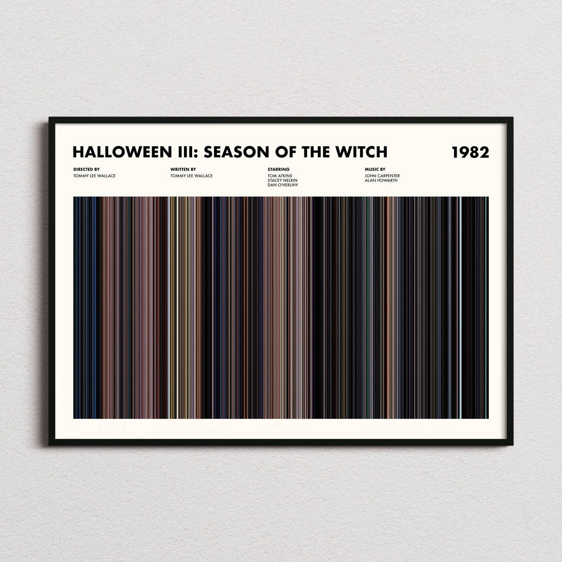 Halloween III: Season of the Witch Movie Barcode Poster