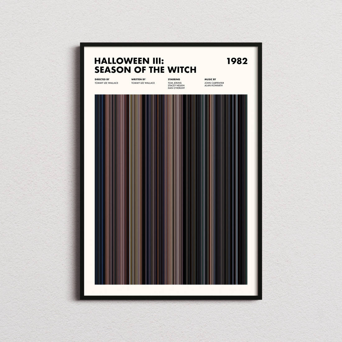 Halloween III: Season of the Witch Movie Barcode Poster