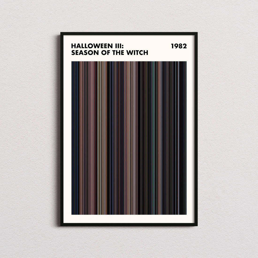 Halloween III: Season of the Witch Movie Barcode Poster - Simplified