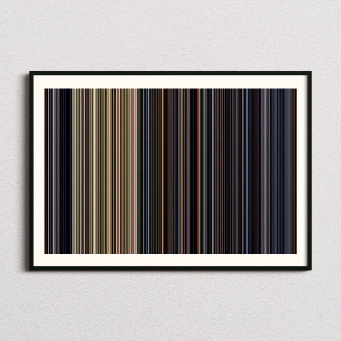 Halloween Movie Barcode Poster - Barcode Only